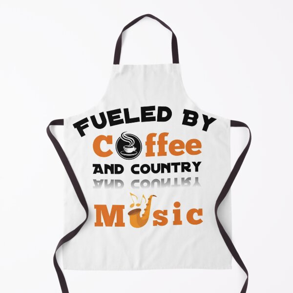 Item preview, Fueled By Coffee And Country Music - funny coffee quotes designed and sold by Delandor.