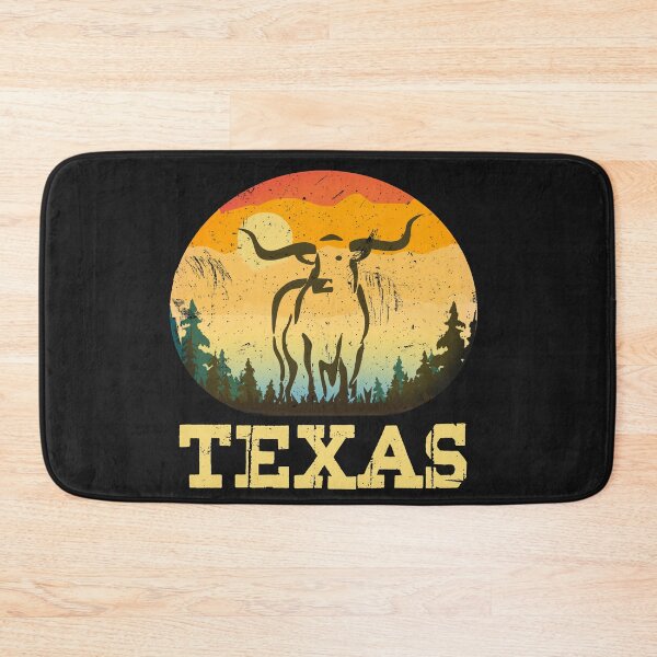 Item preview, Texas State Pride Long Horn Cattle Retro Sunset designed and sold by checkertonetees.