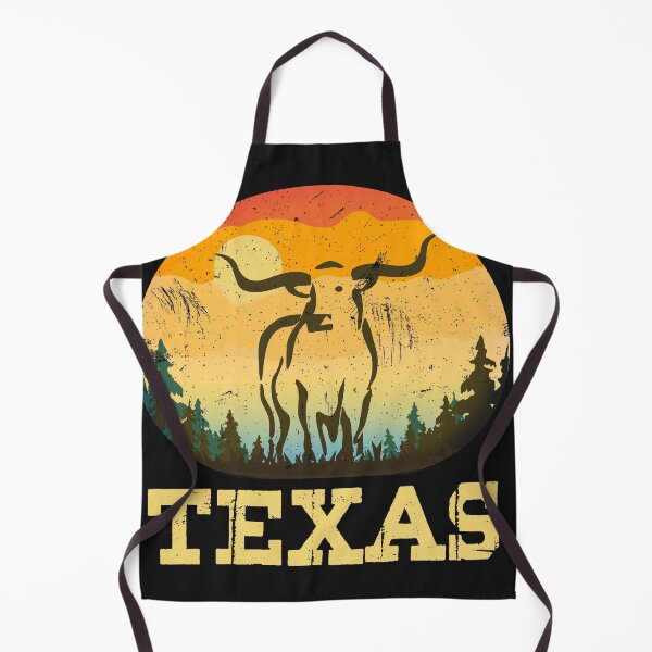 Item preview, Texas State Pride Long Horn Cattle Retro Sunset designed and sold by checkertonetees.
