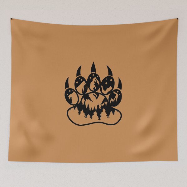 Item preview, Mountain Bear Claw - Bear Paw Print - Mountain Climbing - Nature Lover - Outdoorsy Hiking  designed and sold by ArtbyPau.