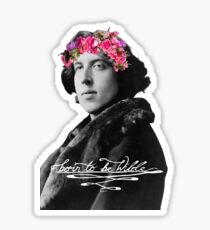 Born to be Wilde with flower crown Sticker