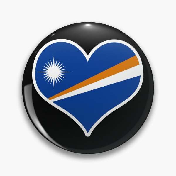Item preview, Marshall Islands Flag Heart designed and sold by PKHalford.