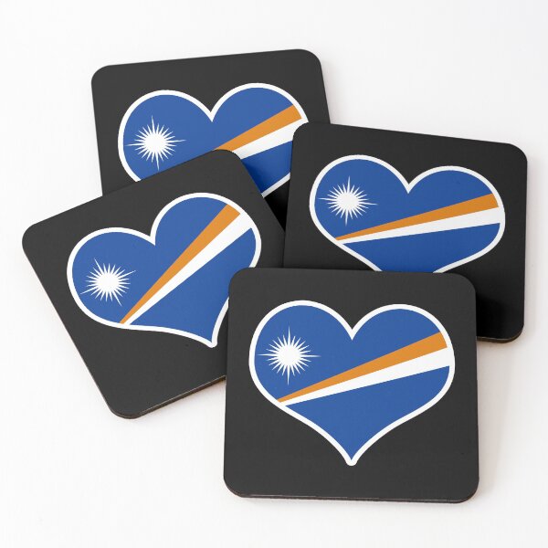 Item preview, Marshall Islands Flag Heart designed and sold by PKHalford.