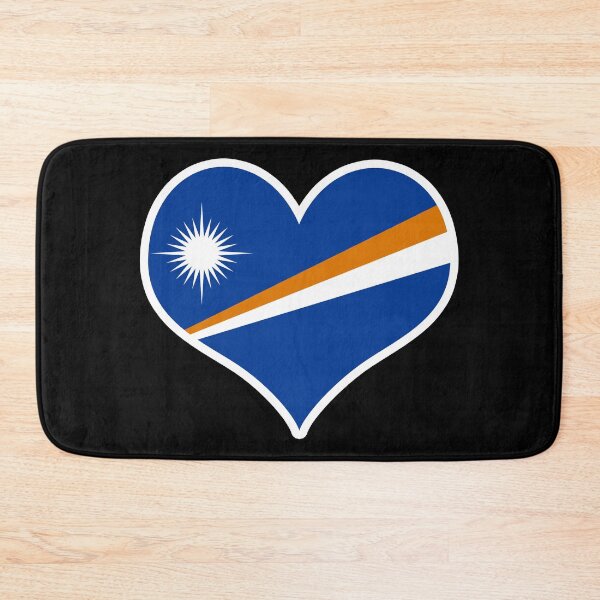 Item preview, Marshall Islands Flag Heart designed and sold by PKHalford.