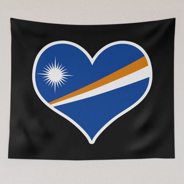 Item preview, Marshall Islands Flag Heart designed and sold by PKHalford.