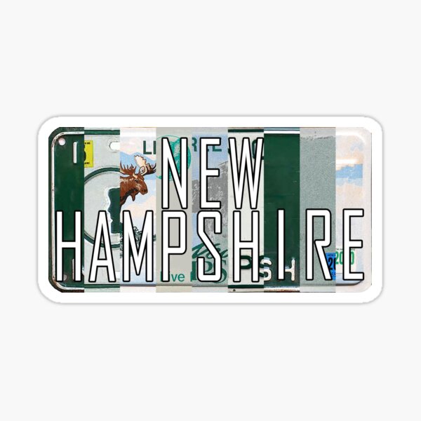 Aperçu de l'œuvre Plaques d'immatriculation du New Hampshire créée et vendue par stermitkermit.
