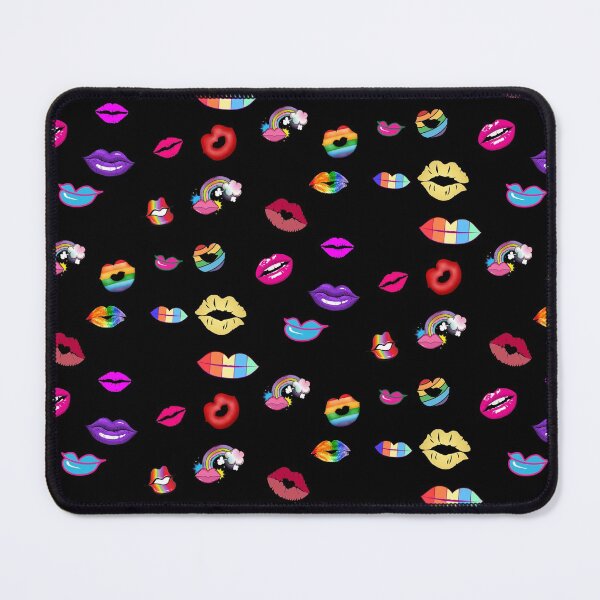 Item preview, Rainbow Kisses Design for lovers of rainbows, sexy lips, rainbow lip patterns designed and sold by haRexia.