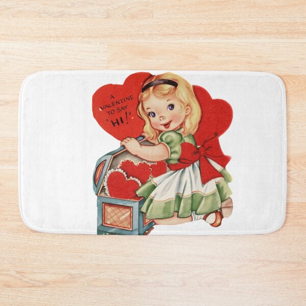 Item preview, Vintage Valentine’s Day with Little Girl  designed and sold by Pinkmagenta.