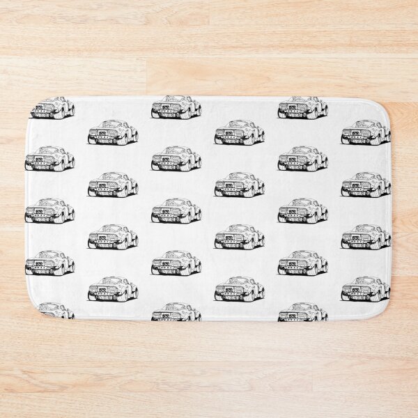 Item preview, Black and white tuned racecar drawing designed and sold by AnthonyVdV.
