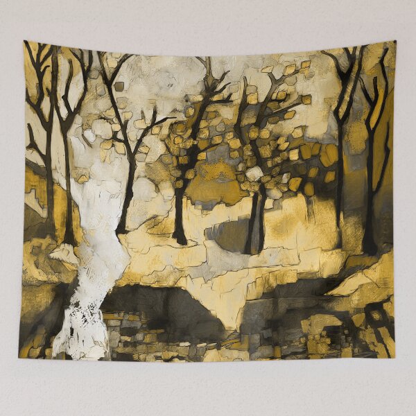 Item preview, Intuitive, abstract, contemporary, landscape painting designed and sold by Svitac.