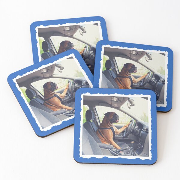 Item preview, Cute Dog Driving a Car designed and sold by SYNTASTIC.