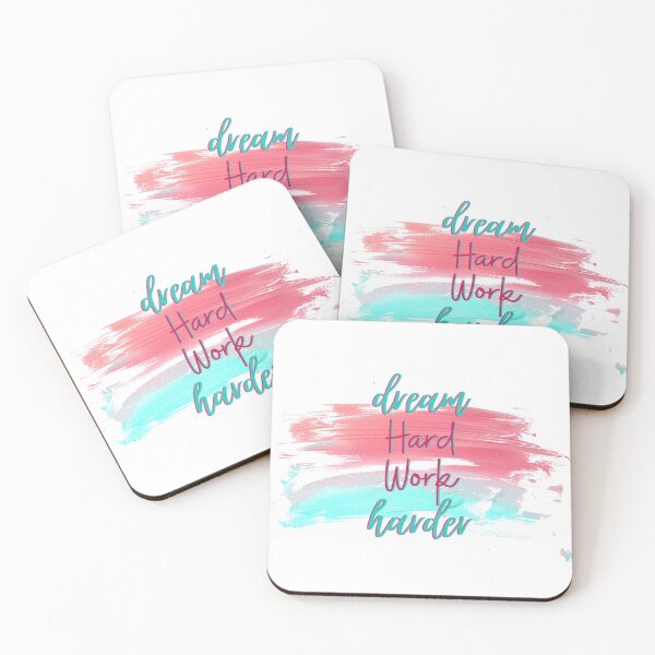 Item preview, dream HARD WORK harder designed and sold by MyMerch4u.