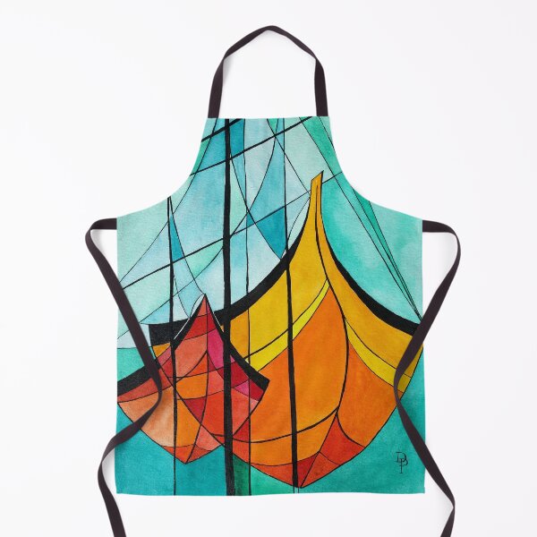 Item preview, Abstract Watercolour Sailboats designed and sold by DiBeauteous.