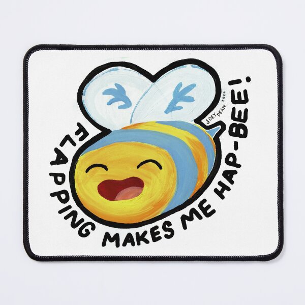 Stim Pride / Autistic Pride Cute Bee Sticker Mouse Pad