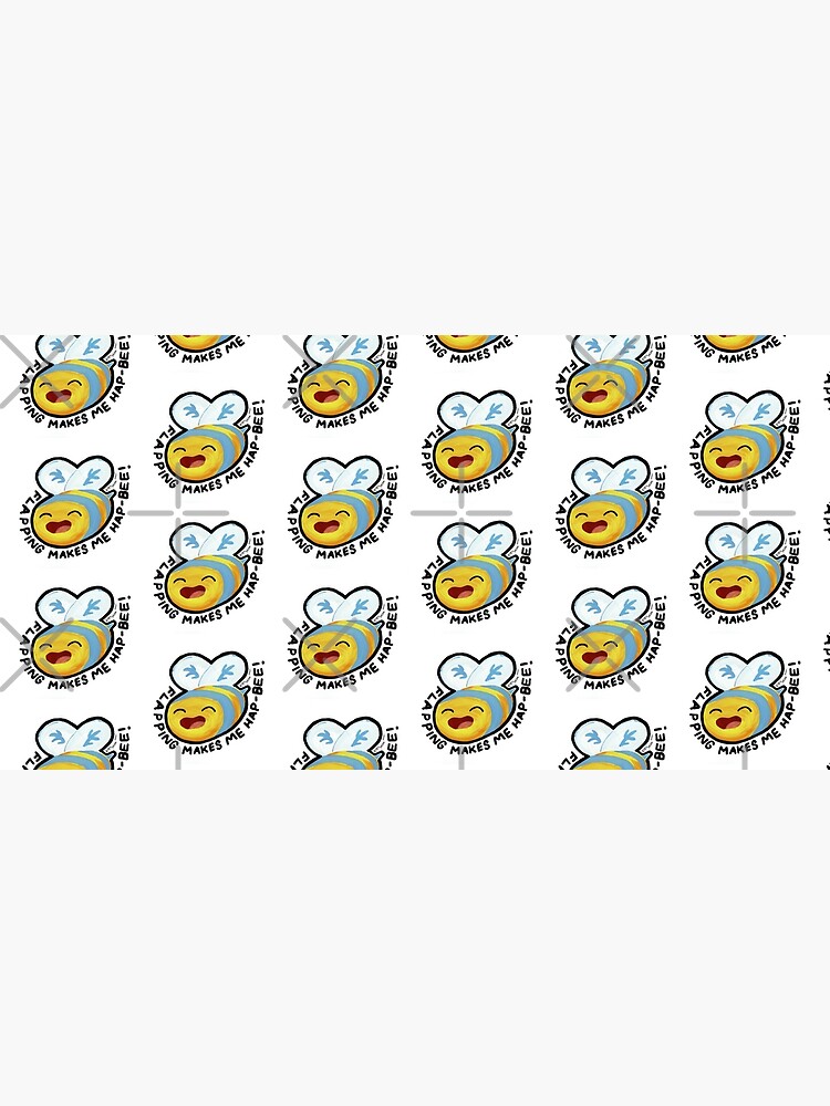 Stim Pride / Autistic Pride Cute Bee Sticker by joeypokes