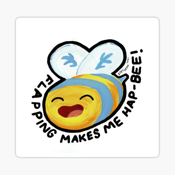 Stim Pride / Autistic Pride Cute Bee Sticker Sticker