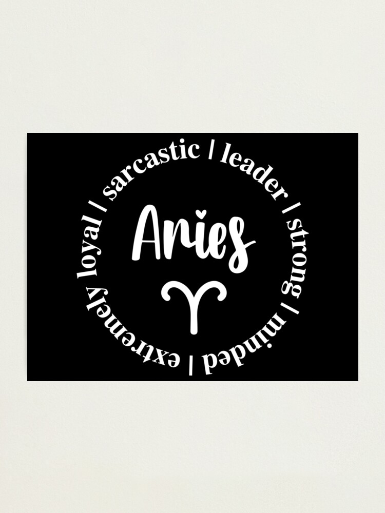 Zodiac Aries Horoscope Zodiac Stars Astrology Zodiac Signs Properties  Characteristics | Photographic Print