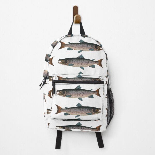 Item preview, Salmon Vintage Illustration by Marcus Elieser Bloch designed and sold by Happy-Trails.