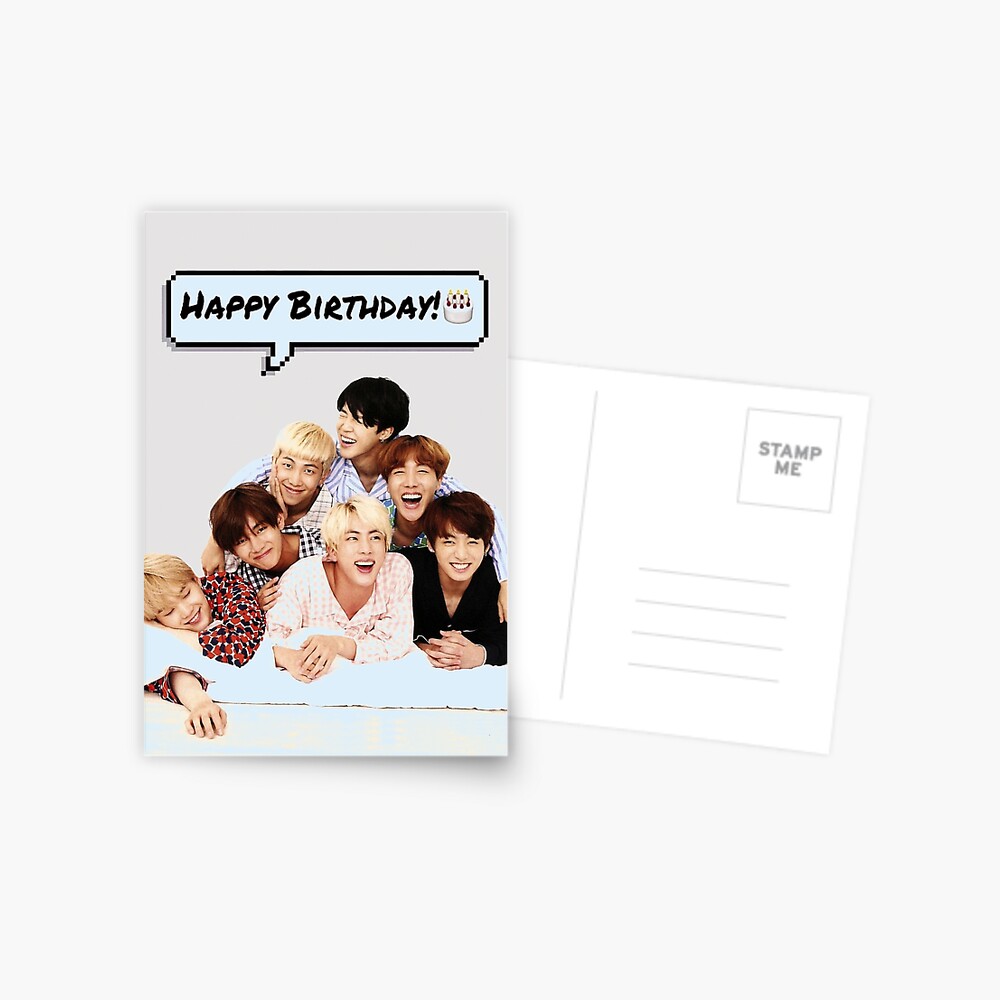 Happy Birthday' BTS - 8 Art Print for Sale by Niyuha