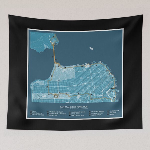 Item preview, San Francisco Marathon (Kilometer Markers) designed and sold by BGALAXY.