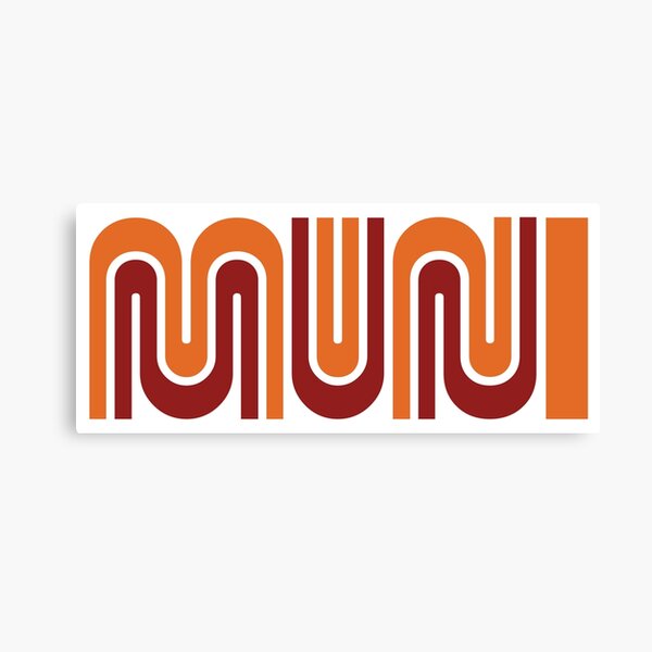 Item preview, MUNI vintage bus logo designed and sold by PIXEL POP DESIGNS - Beyond the Norm!.