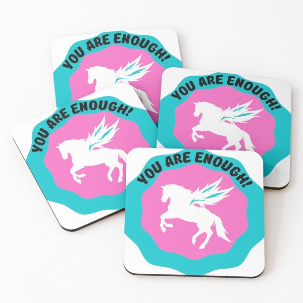 Item preview,  You are enough!/ White horses quote designed and sold by BronikowskiART.