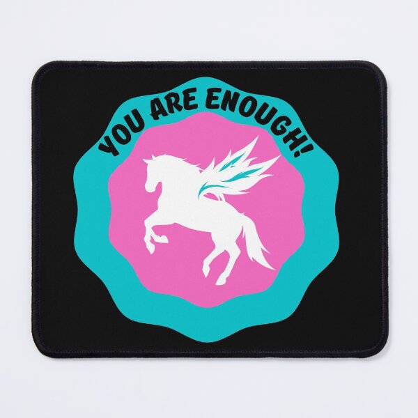 Item preview, You are enough!/ White horses quote designed and sold by BronikowskiART.