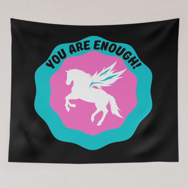 Item preview,  You are enough!/ White horses quote designed and sold by BronikowskiART.