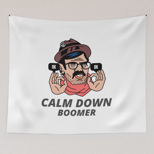Item preview, Calm Down Boomer - Funny Design designed and sold by TheHillSpruce.
