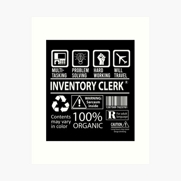 Item preview, Inventory Clerk T Shirt - MultiTasking Certified Job Gift Item Tee designed and sold by oslandefren.