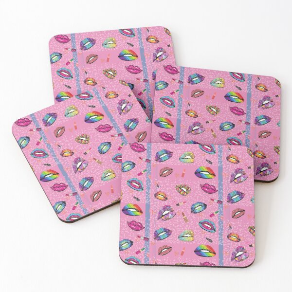 Item preview, Rainbow Kisses Design for lovers of rainbows, sexy lips, rainbow lip patterns  designed and sold by haRexia.