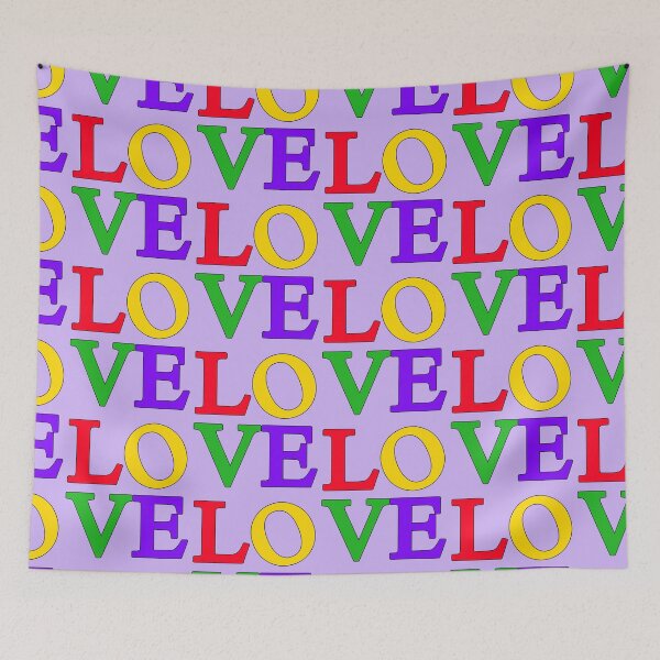 Item preview, LOVE Pop Art Bold Colors designed and sold by LoveAndDefiance.