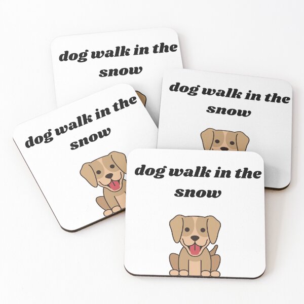 Item preview, Dog walk in the snow designed and sold by RIAD zazlooz.