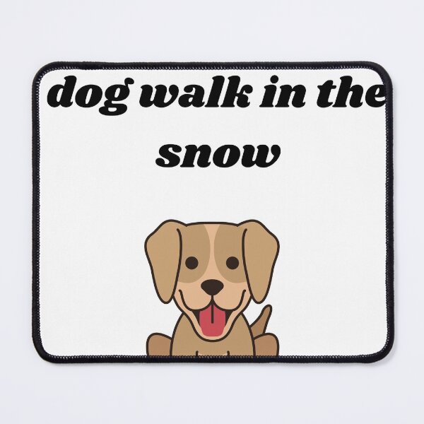 Item preview, Dog walk in the snow designed and sold by RIAD zazlooz.