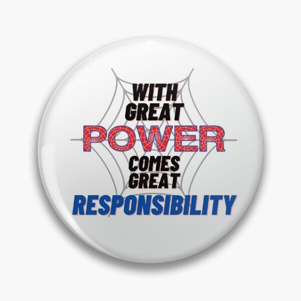 Item preview, With Great POWER Comes Great RESPONSIBILITY web design designed and sold by Awkward-Ginger.