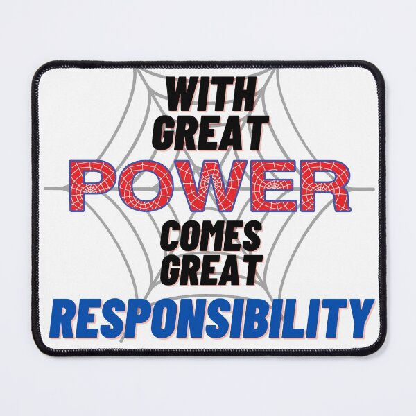 Item preview, With Great POWER Comes Great RESPONSIBILITY web design designed and sold by Awkward-Ginger.