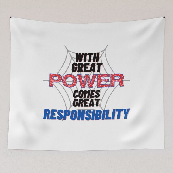 Item preview, With Great POWER Comes Great RESPONSIBILITY web design designed and sold by Awkward-Ginger.