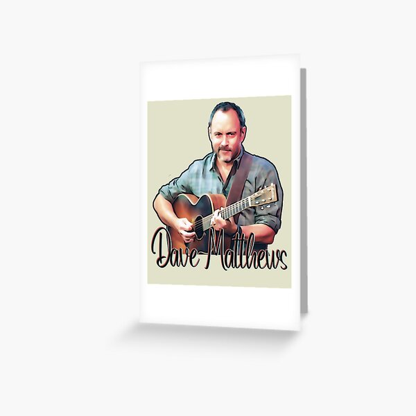 Vista previa del artículo con la obra «Dave Matthews con guitarra (dibujos animados)», diseñado y vendido por dmbdana.