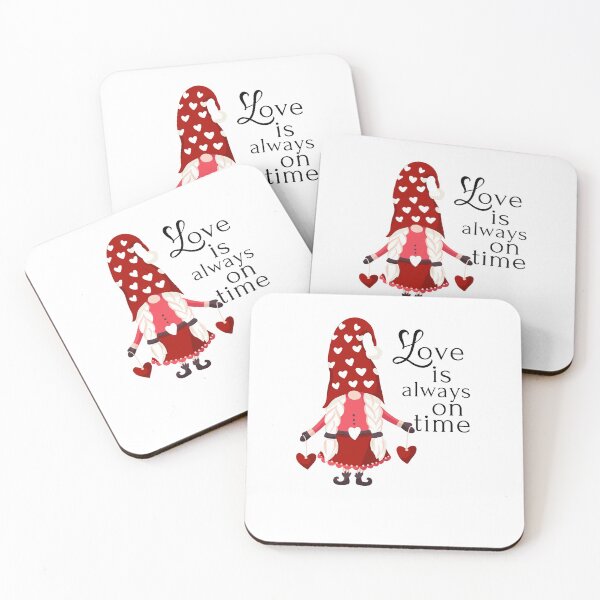Item preview, Gnome Love is Always on Time Valentine designed and sold by The Long's Way Home.