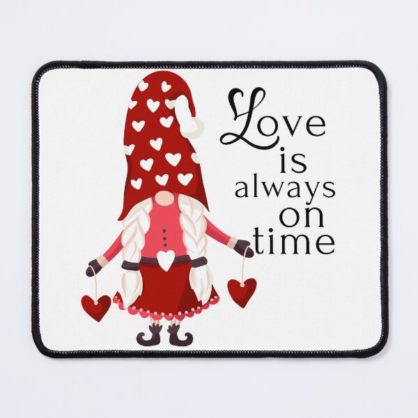 Item preview, Gnome Love is Always on Time Valentine designed and sold by The Long's Way Home.