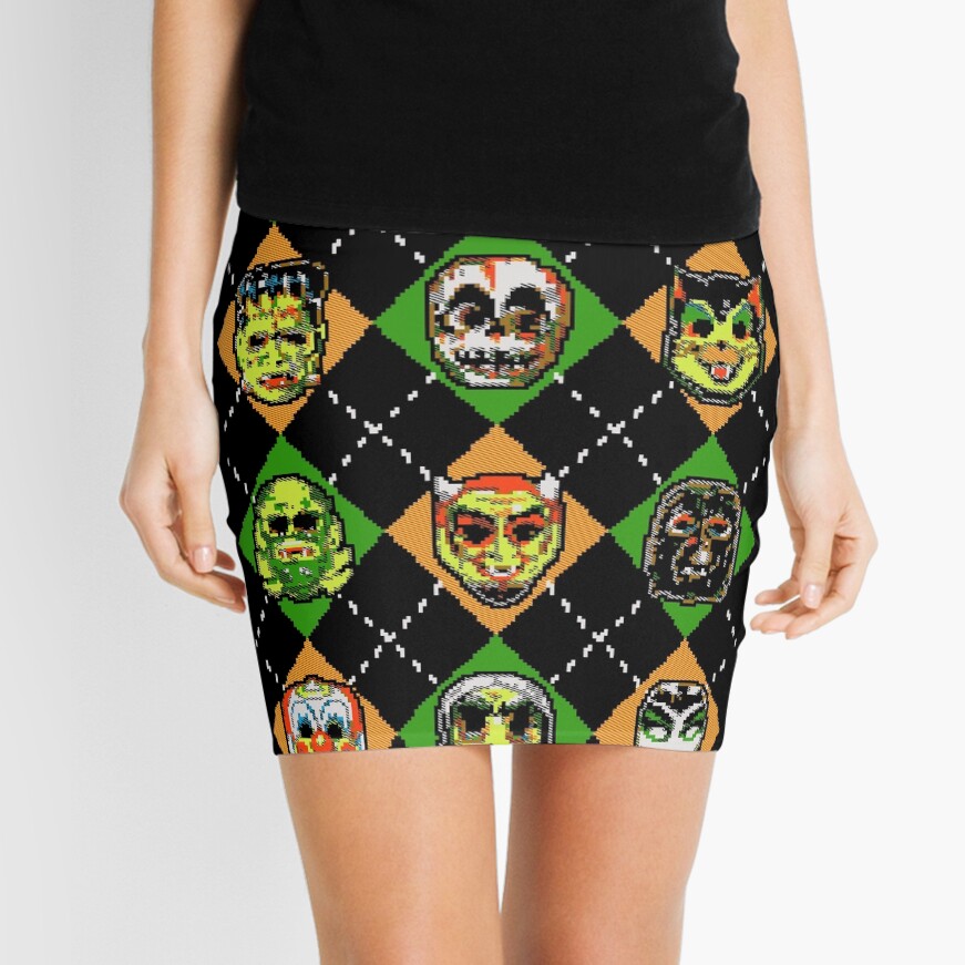 Scary Christmask Mini Skirt