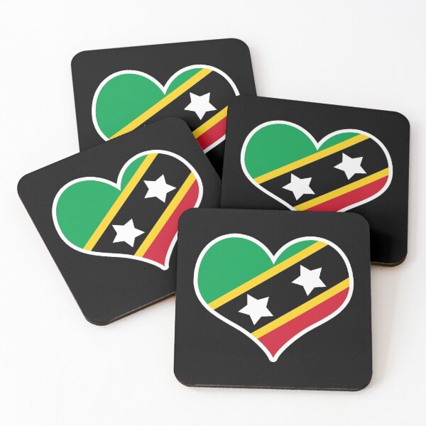 Item preview, Saint Kitts and Nevis Flag Heart designed and sold by PKHalford.