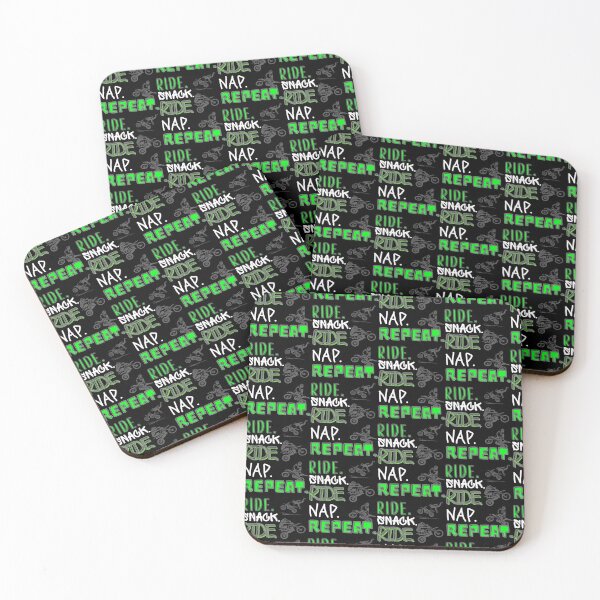 Item preview, The RIDE. SNACK. RIDE. NAP. REPEAT. Dirt Bike -Funny Motocross designed and sold by Rally-Girl.
