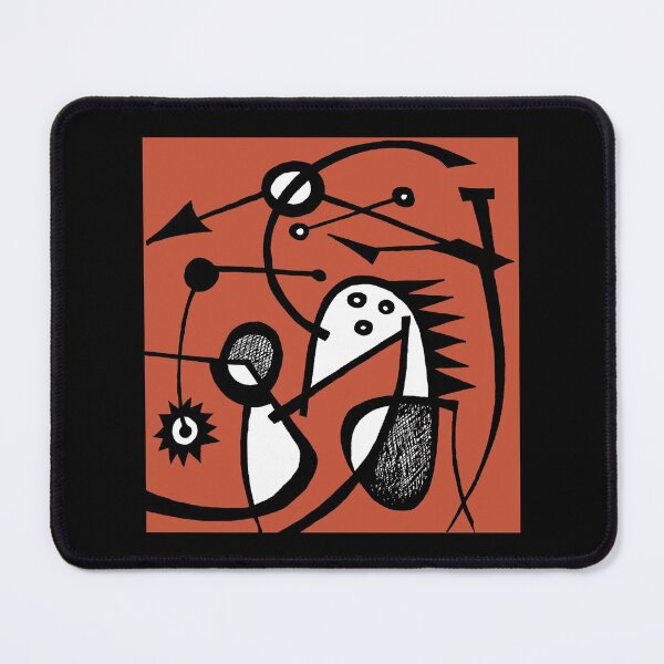 Item preview, " Gëstu Xam Xam" - Contemporary African Abstract Art Surrealist Design - RED designed and sold by Tony Cisse.