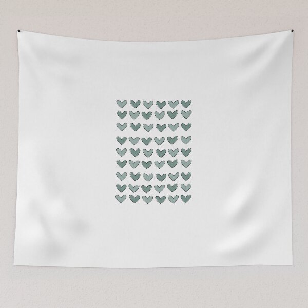 Item preview, Turquoise Love Hearts Pattern designed and sold by CDBCreations.