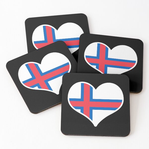 Item preview, Faroe Islands Flag Heart designed and sold by PKHalford.