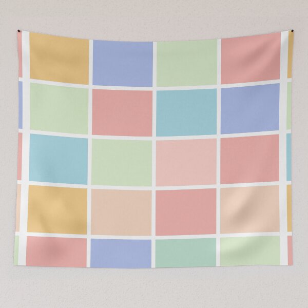 Item preview, Rectangles danish pastel pattern designed and sold by JuliaBeton.