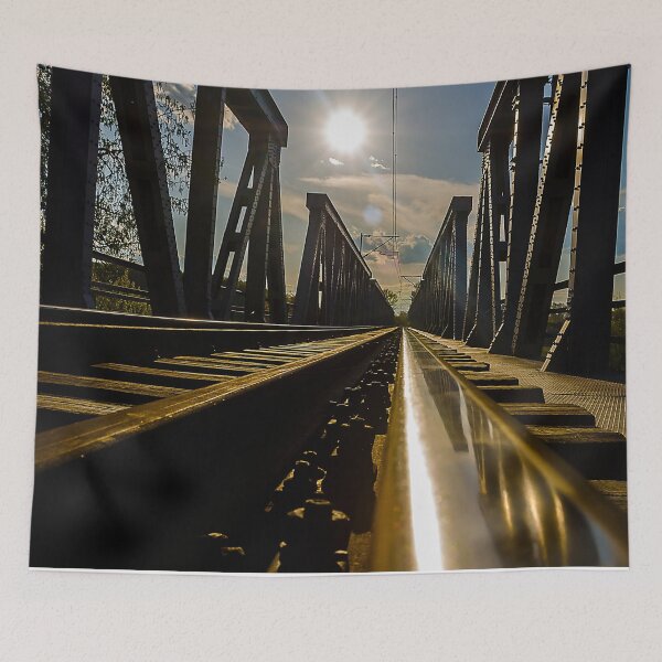 Item preview,  panoramic, widescreen prints, wall posters, Tapestries,Tapestry,throw blankets,comforters,duvet covers ,  train track,Railroad art,train wall art,Train art designed and sold by eyesight4vision.