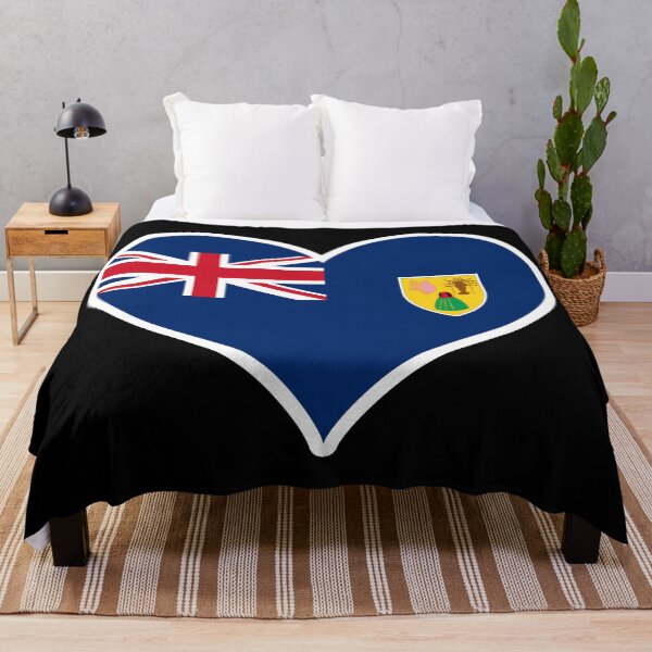 Item preview, Turks and Caicos Flag Heart designed and sold by PKHalford.