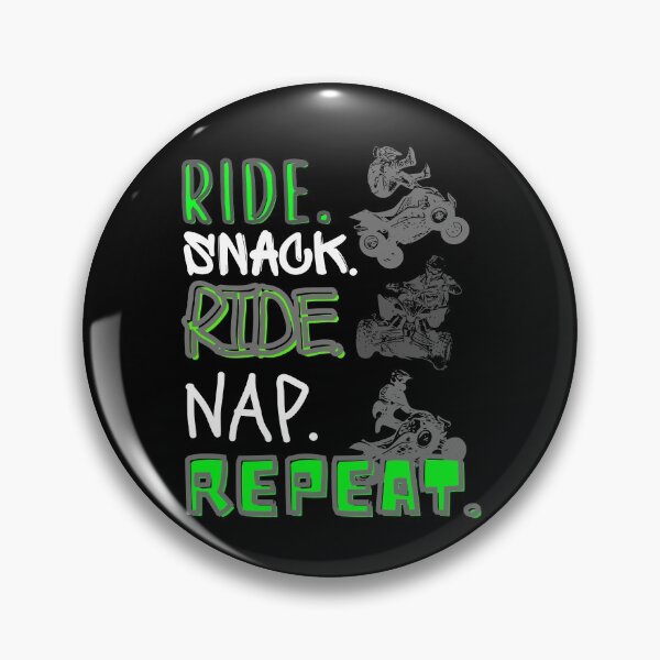 Item preview, The RIDE. SNACK. RIDE. NAP. REPEAT. Quad -Funny Motocross designed and sold by Rally-Girl.